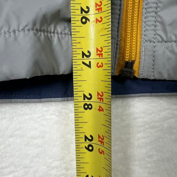 Columbia Youth Rain Jacket Windbreaker Size YXL 18/20 Navy Blue Gray Colorblock - Picture 4 of 8